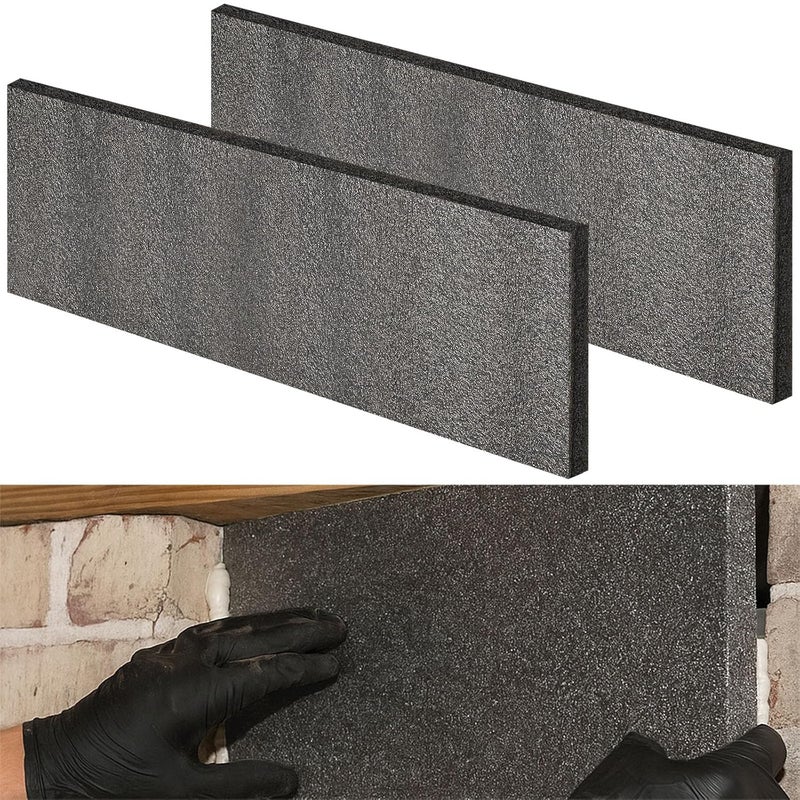 Pangda 2 Pcs Crawlspace Vent Foam DIY 8.25" x 16.25" Polyethylene Foam Block Sheet for Shipping, Packing, Tools, Crafts, Moving, Cases and Toolbox Storage - Image 1